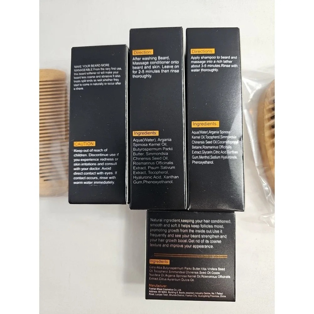 XIKEZAN Upgraded Beard Care And Growth Kit - New, No Box